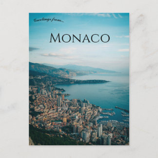 Een uitzicht op Monaco Briefkaart