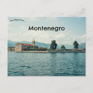 Een uitzicht op Tivat Montenegro Briefkaart