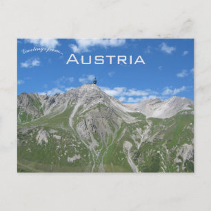 Een uitzicht op Valluga Oostenrijk Briefkaart