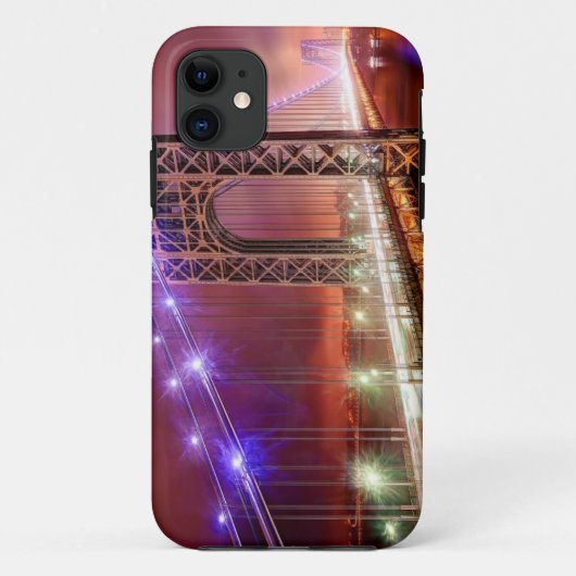 Een uitzicht uit Fort Lee met een winderige regena Case-Mate iPhone Case (Achterkant)