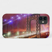Een uitzicht uit Fort Lee met een winderige regena Case-Mate iPhone Case (Achterkant (horizontaal))