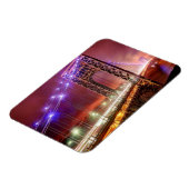 Een uitzicht uit Fort Lee met een winderige regena Magneet (Linkerzijde)