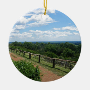 Een Uitzicht uit Monticello Keramisch Ornament
