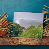 Een Uitzicht van Ailsa Craig en het eiland Arran,  Fotoplaat (Zijkant)