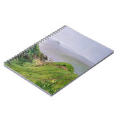 Een Uitzicht van Ailsa Craig en het eiland Arran,  Notitieboek (Linkerzijde)