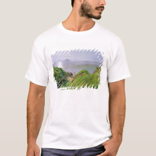 Een Uitzicht van Ailsa Craig en het eiland Arran,  T-shirt