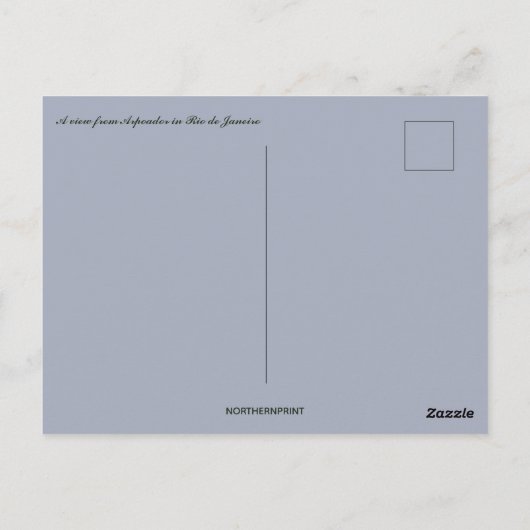Een Uitzicht van Arpoador in Rio de Janeiro Briefkaart (Achterkant)