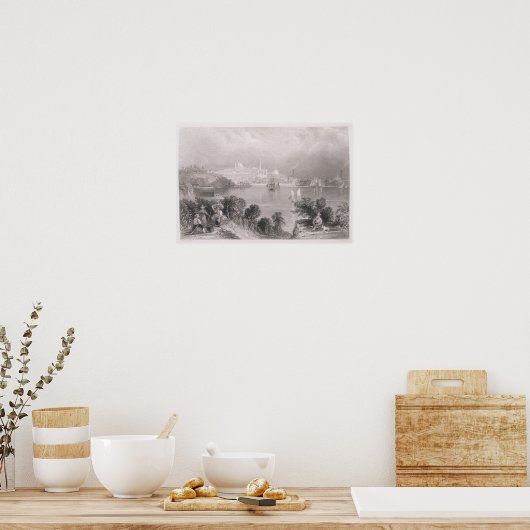 Een Uitzicht van Baltimore Poster (Keuken)