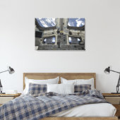 Een uitzicht van binnen in de stuurhut canvas afdruk (Insitu (Slaapkamer))