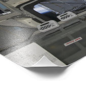 Een uitzicht van binnen in de stuurhut foto afdruk (Hoek)