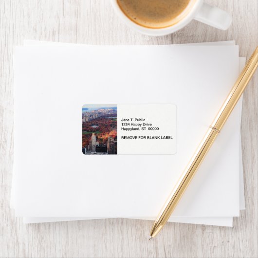 Een uitzicht van bovenaf: herfst in Central Park 0 Etiket (Insitu)