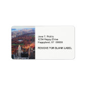 Een uitzicht van bovenaf: herfst in Central Park 0 Etiket (Voorkant)