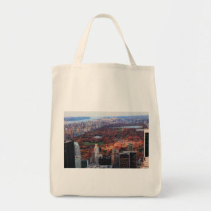 Een uitzicht van bovenaf: herfst in Central Park 0 Tote Bag