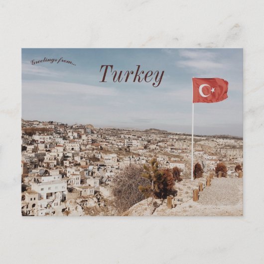Een Uitzicht van Cappadocia Turkije Briefkaart (Voorkant)