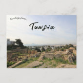 Een Uitzicht van Carthago Tunesië Briefkaart (Voorkant)