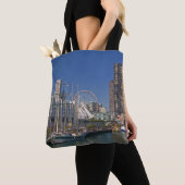 Een uitzicht van Chicago's marine pier 2 Tote Bag (Dichtbij)