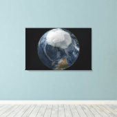 Een uitzicht van de Aarde 2 Canvas Afdruk (Insitu (Houten vloer))