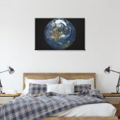 Een uitzicht van de Aarde Canvas Afdruk (Insitu (Slaapkamer))
