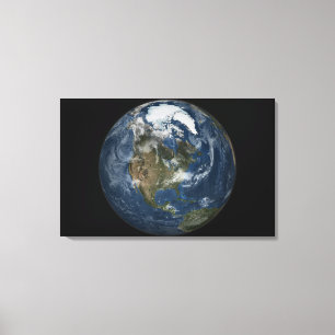 Een uitzicht van de Aarde Canvas Afdruk