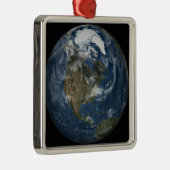 Een uitzicht van de Aarde Metalen Ornament (Rechts)