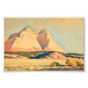 Een uitzicht van de berg Carmel, Utah door Maynard Foto Afdruk
