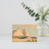 Een uitzicht van de berg Carmel, Utah door Maynard Informatiekaartje (Staand voorkant)