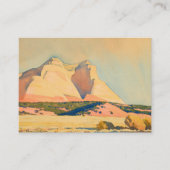 Een uitzicht van de berg Carmel, Utah door Maynard Informatiekaartje (Voorkant)