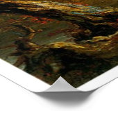 Een Uitzicht van de bergpas Poster (Hoek)