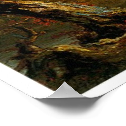 Een Uitzicht van de bergpas Poster (Hoek)