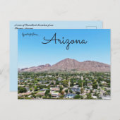 Een Uitzicht van de Camelback-berg uit Phoenix Ari Briefkaart (Voorkant / Achterkant)