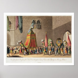 Een Uitzicht van de Grote Processie van het Sacred Poster