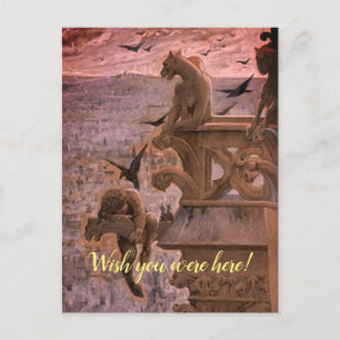 Een uitzicht van de jachthaven van Notre Dame Briefkaart