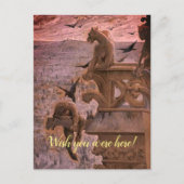 Een uitzicht van de jachthaven van Notre Dame Briefkaart (Voorkant)