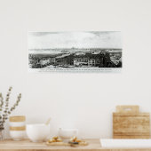 Een Uitzicht van de Londense en Westminster Poster (Keuken)