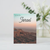 Een Uitzicht van de Masada in Israël Briefkaart (Staand voorkant)