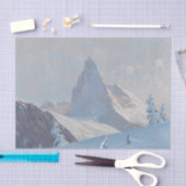 Een Uitzicht van de Matterhorn, Winterontkoppeling Tissuepapier (Craft)