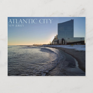 Een Uitzicht van de stad Atlantic City Briefkaart