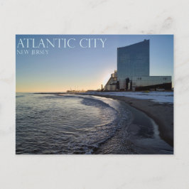 Een Uitzicht van de stad Atlantic City Briefkaart