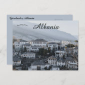 Een Uitzicht van Gjirokaster Albanië Briefkaart (Voorkant / Achterkant)