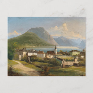 Een Uitzicht van Gmunden Johann Wilhelm Jankowsk Briefkaart