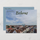 Een Uitzicht van Grodno-Wit-Rusland Briefkaart (Voorkant / Achterkant)