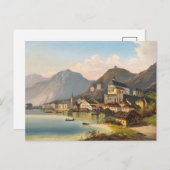 Een Uitzicht van Hallstatt | Johann Wilhelm Jankow Briefkaart (Voorkant / Achterkant)