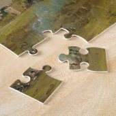 Een Uitzicht van Hampstead Heath, met figuren rond Legpuzzel (Zijkant)