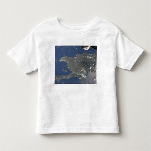 Een uitzicht van het Caribische eiland Hispaniola Kinder Shirts (Voorkant)