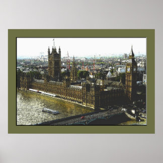 Een Uitzicht van het oog (kleur) Poster