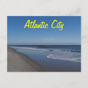 Een uitzicht van het strand in Atlantic City Briefkaart