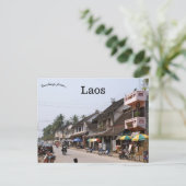 Een Uitzicht van Laos Briefkaart (Staand voorkant)