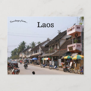 Een Uitzicht van Laos Briefkaart