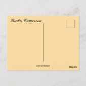 Een Uitzicht van Limbe, Kameroen Briefkaart (Achterkant)