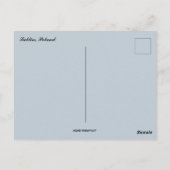 Een Uitzicht van Lublin Polen Briefkaart (Achterkant)